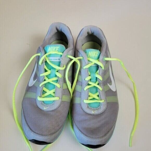 Nike Air Running Shoes 8 1/2 Women's Training Total Core gray green TR488111 EUC - Picture 1 of 15